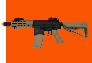 Before product photos of Valken AEG Rifles.