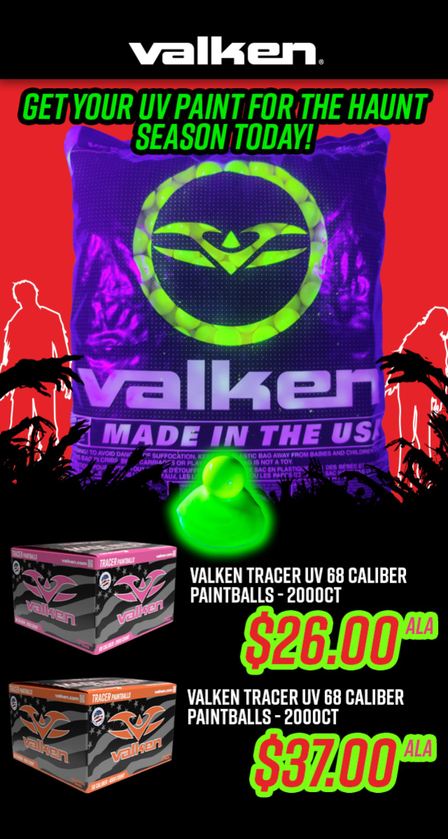 Valken Dealer SMS design in Hi-Octane Graphics style.