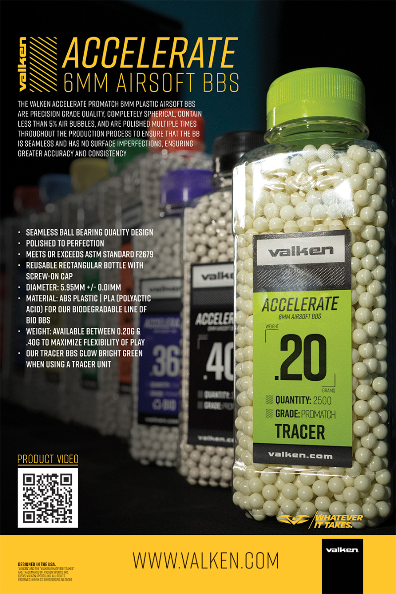 Valken POP Poster for Accelerate BBs.